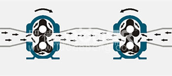 羅德凸輪轉(zhuǎn)子泵可以正反轉(zhuǎn)裝車(chē)卸車(chē)一臺(tái)泵就可以完成